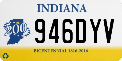 IN license plate 946DYV