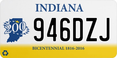 IN license plate 946DZJ