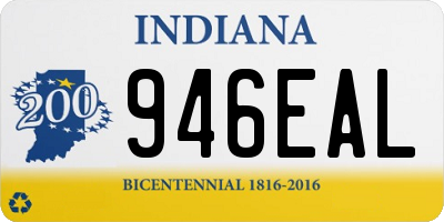 IN license plate 946EAL