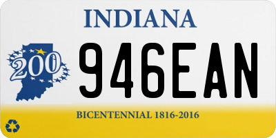 IN license plate 946EAN