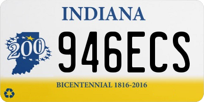 IN license plate 946ECS
