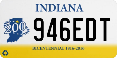 IN license plate 946EDT