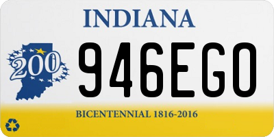 IN license plate 946EGO