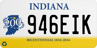 IN license plate 946EIK