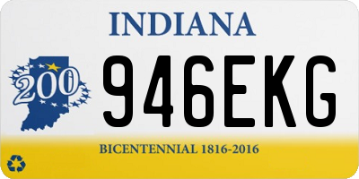 IN license plate 946EKG