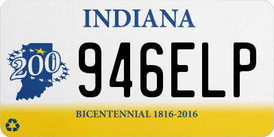 IN license plate 946ELP