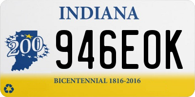 IN license plate 946EOK