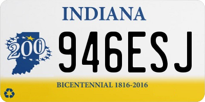 IN license plate 946ESJ