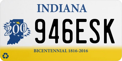IN license plate 946ESK