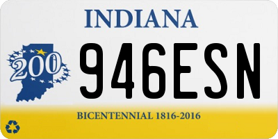 IN license plate 946ESN