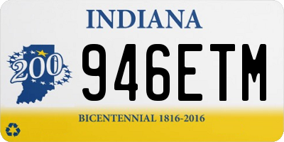 IN license plate 946ETM