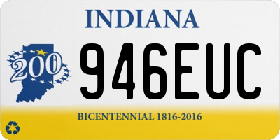 IN license plate 946EUC