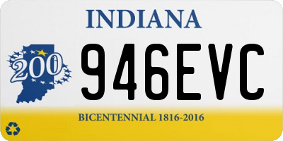 IN license plate 946EVC