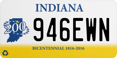 IN license plate 946EWN