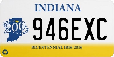 IN license plate 946EXC