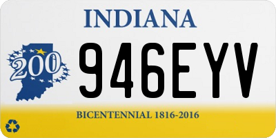 IN license plate 946EYV