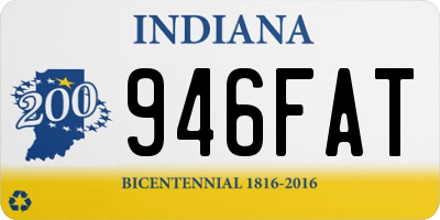 IN license plate 946FAT