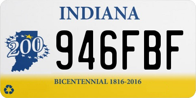 IN license plate 946FBF