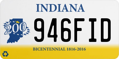 IN license plate 946FID