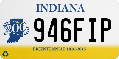 IN license plate 946FIP