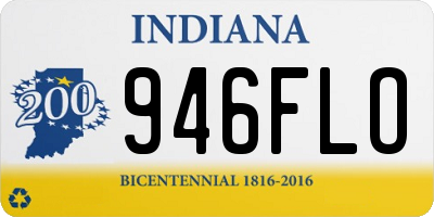 IN license plate 946FLO