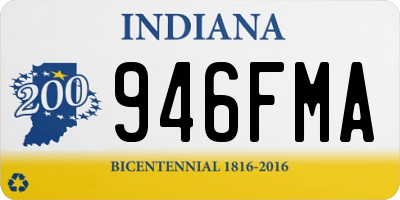 IN license plate 946FMA