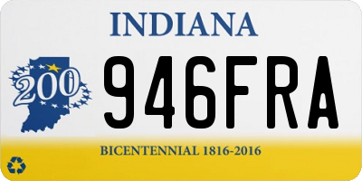 IN license plate 946FRA