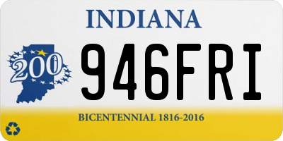 IN license plate 946FRI