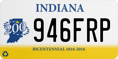 IN license plate 946FRP