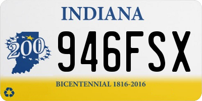 IN license plate 946FSX