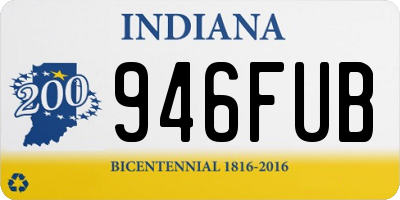 IN license plate 946FUB