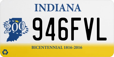 IN license plate 946FVL