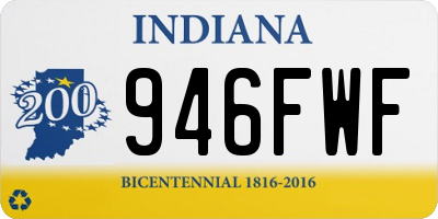IN license plate 946FWF
