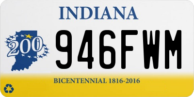 IN license plate 946FWM