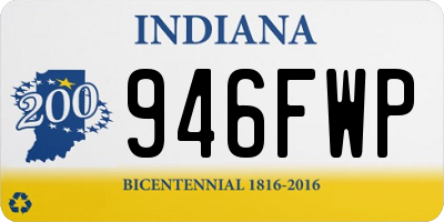 IN license plate 946FWP