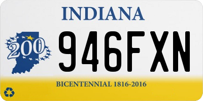 IN license plate 946FXN
