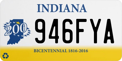 IN license plate 946FYA