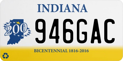 IN license plate 946GAC