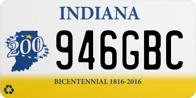 IN license plate 946GBC