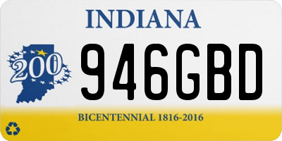 IN license plate 946GBD