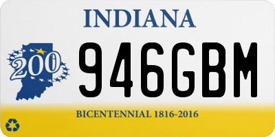 IN license plate 946GBM