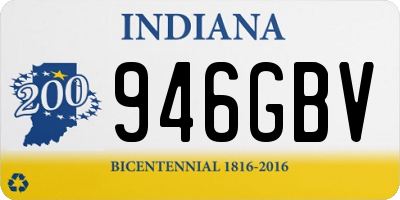 IN license plate 946GBV