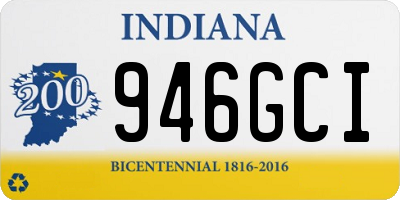 IN license plate 946GCI