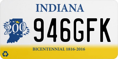 IN license plate 946GFK