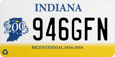 IN license plate 946GFN