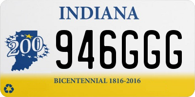 IN license plate 946GGG