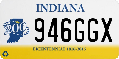 IN license plate 946GGX