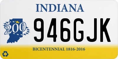 IN license plate 946GJK