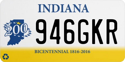 IN license plate 946GKR