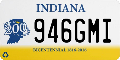 IN license plate 946GMI